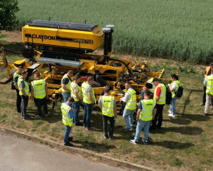 Ukrainian farmers visit UK agricultural machinery manufacturer Claydon