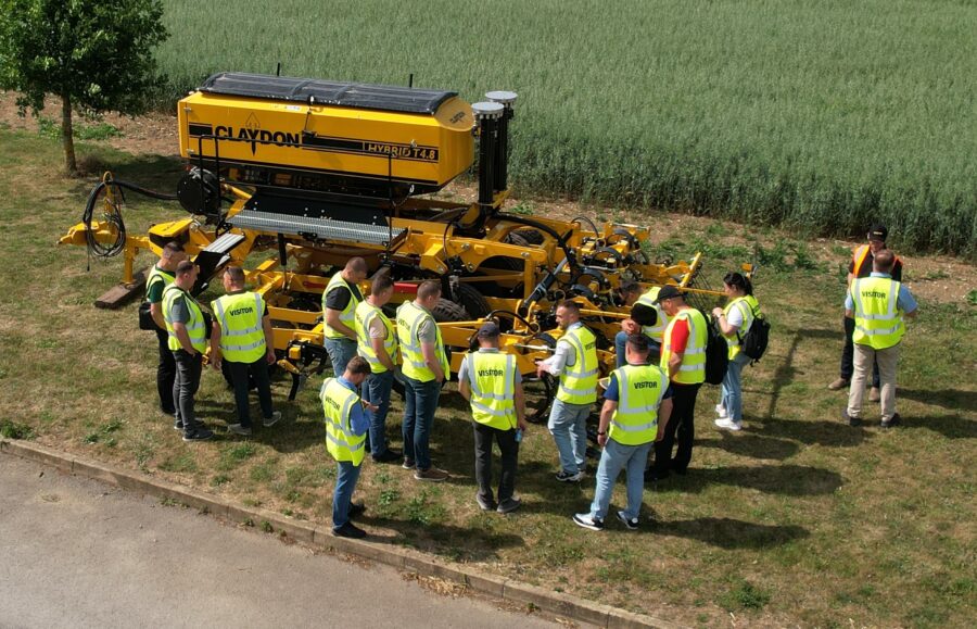 Ukrainian farmers visit UK agricultural machinery manufacturer Claydon