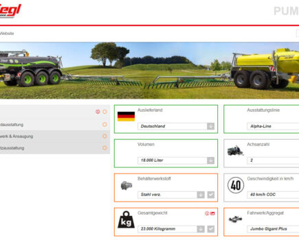  Configuring Fliegl’s agricultural trailers conveniently from home 