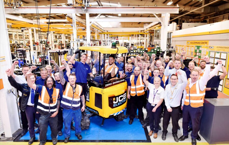 First 50 orders delivered as electric JCB digger in full production