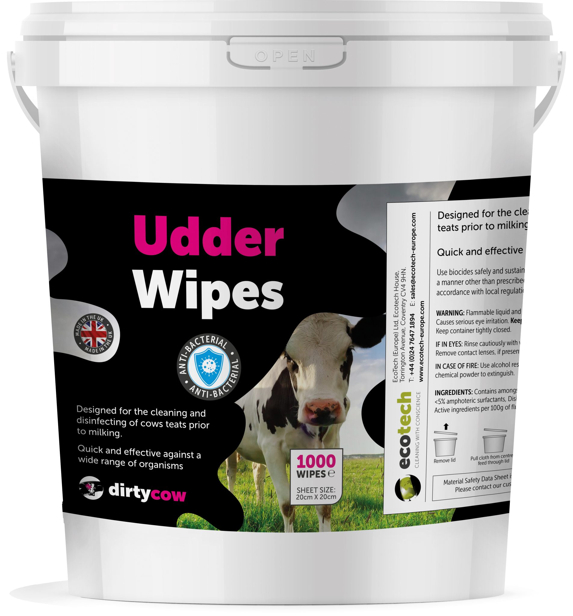 New udder wipes offer premium hygiene performance alongside enhanced ...