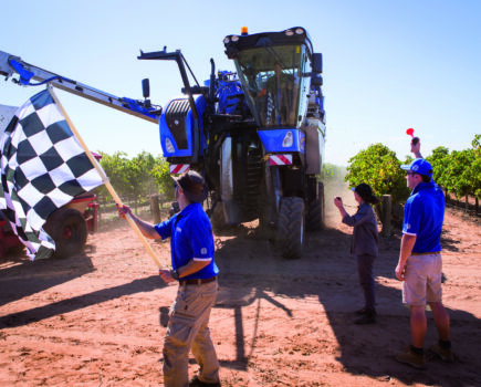 New Holland sets new benchmark in grape harvesting performance