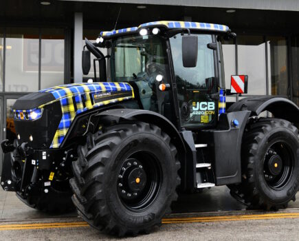 Eye-catching tartan JCB Fastrac