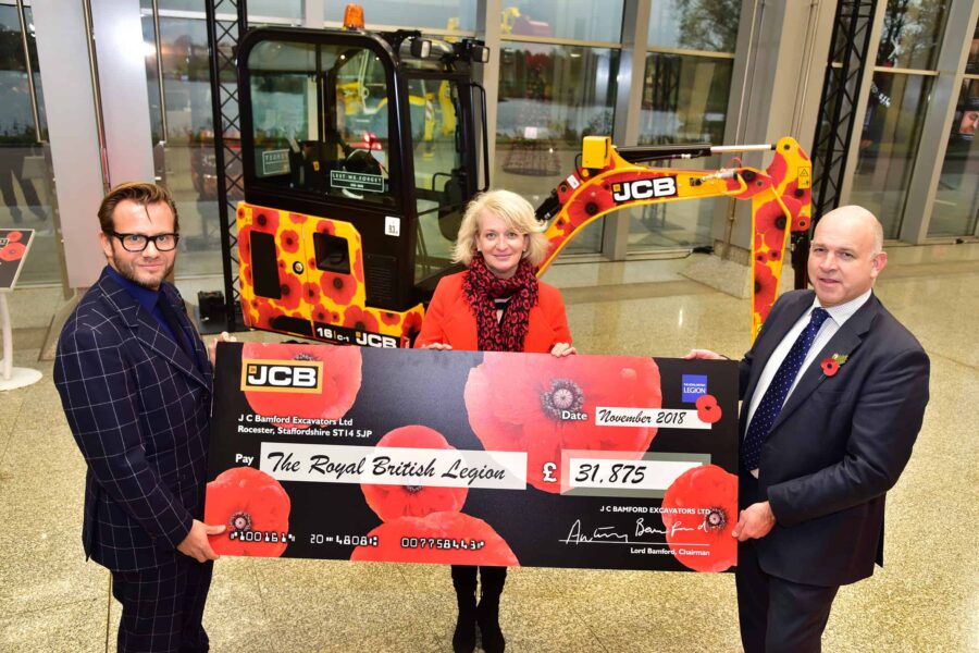 JCB digs deep for poppy appeal