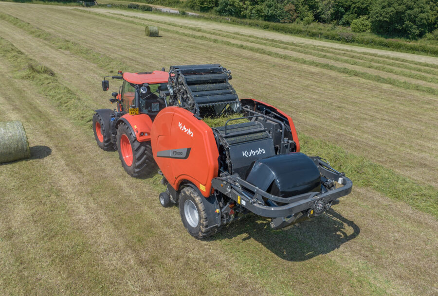 Kubota introduces FB1000 non-stop fixed chamber, baler wrapper combination