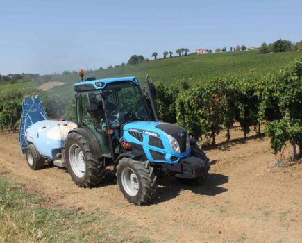 Landini Rex 4 tractor cab air filtration upgrade safeguards spraying operators 