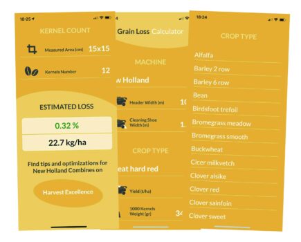 New Holland launches Grain Loss Calculator application