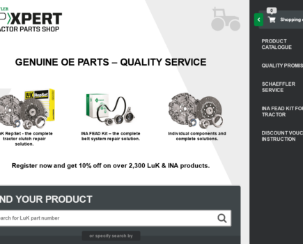 Schaeffler enhances REPXPERT tractor parts shop