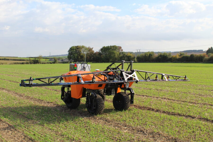 Farming robot to help care for crop plants and reduce chemical use