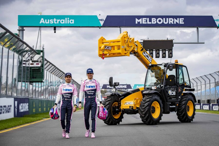 JCB Loadalls limber up for Australian Formula One race